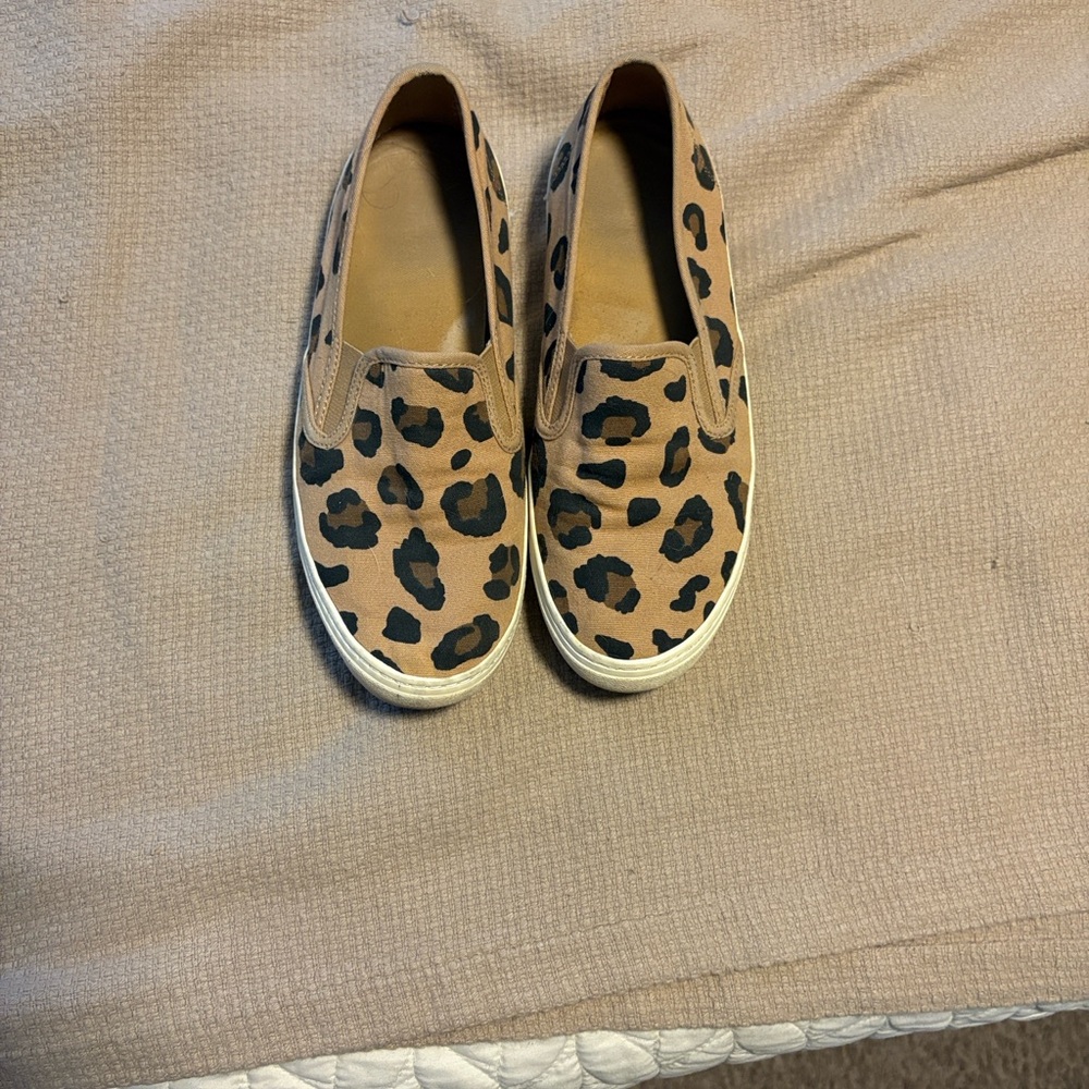Old Navy Leopard Print Slip-On Sneakers